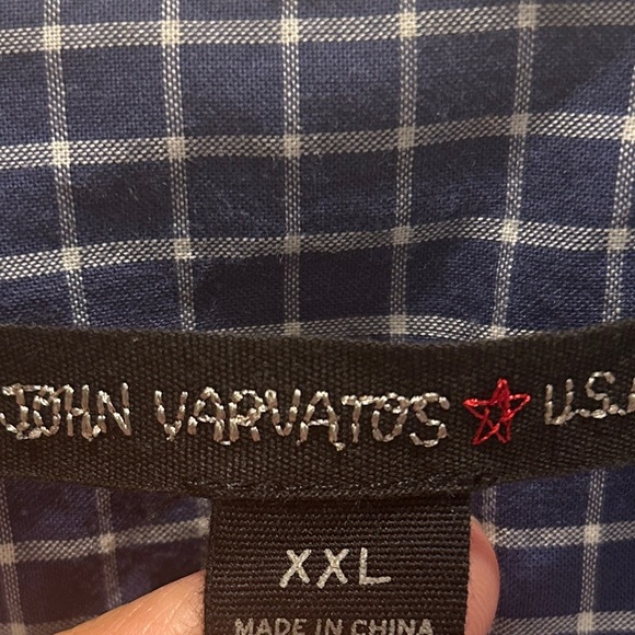 John Varvatos Star USA Plaid Cotton Button Down Shirt XXL - Picture 2 of 10